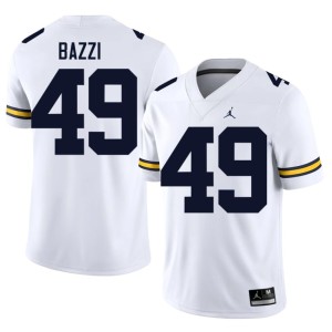 White College Football Michigan Wolverines High School #49 Adam Bazzi Men Jerseys 847562-518