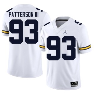 White College Football #93 Replica Men Michigan Benny Patterson III Jerseys 454140-287