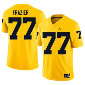 Maize #77 Blake Frazier Men's Michigan Wolverines Alumni College Football Jersey 629932-836
