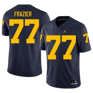 Navy Mens College Football #77 UMich Official Blake Frazier Jerseys 587146-108