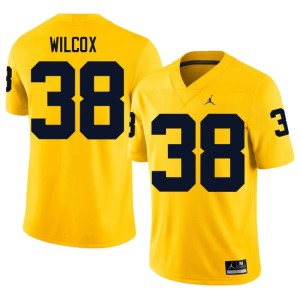 Maize Alumni U-M Mens Bryce Wilcox College Football #38 Jersey 857820-561