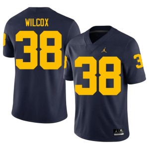 Navy Mens University College Football Bryce Wilcox #38 MICH Jerseys 591780-939