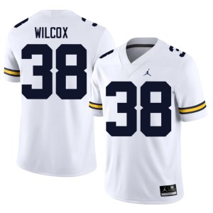 White Men College Football Replica U of M #38 Bryce Wilcox Jersey 811770-375