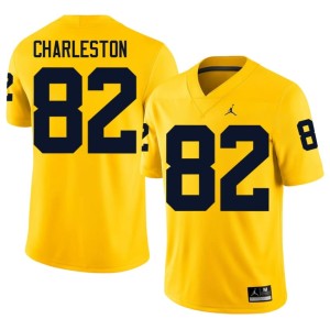 Maize Player C.J. Charleston College Football Men's #82 MICH Jersey 410104-781