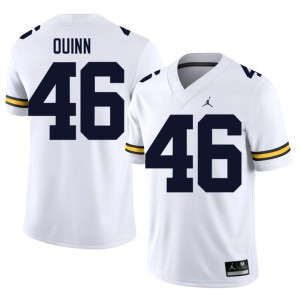 White U of M #46 Crandall Quinn Replica Men College Football Jersey 747725-748