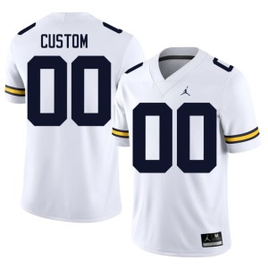White Men's Custom Embroidery #00 U of M College Football Jerseys 661980-338