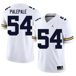 White Men College Football Deyvid Palepale #54 Limited Michigan Jersey 781088-279