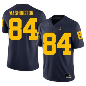 Navy UMich #84 College Football Men's Game Jacob Washington Jerseys 328010-684