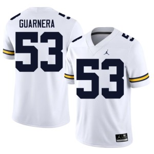 White Limited Men's MICH College Football Jake Guarnera #53 Jersey 206642-340