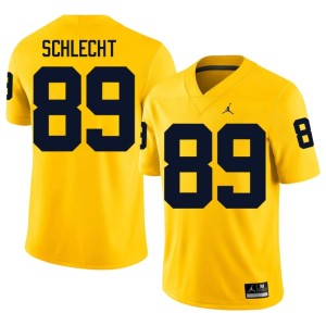 Maize College Football Kaleb Schlecht Mens University of Michigan #89 2026 Jerseys 906965-139