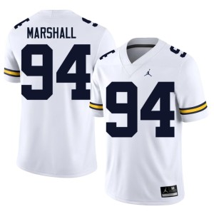 White Michigan Nate Marshall #94 2026 Men College Football Jersey 384885-272