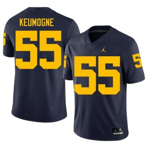 Navy Game College Football Randy Keumogne Men's MICH #55 Jerseys 918558-945