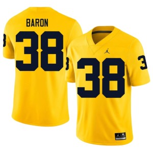 Maize High School Sam Baron U-M #38 College Football Men's Jerseys 837905-350