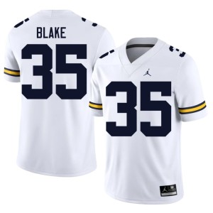 White College Football Mens University University of Michigan Wolverines #35 Stuart Blake Jerseys 174085-230