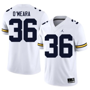 White Tomas O'Meara Men College Football Limited Michigan #36 Jerseys 461304-128