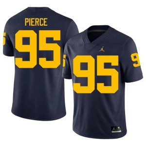 Navy Men Michigan Limited College Football #95 Trey Pierce Jersey 239556-721