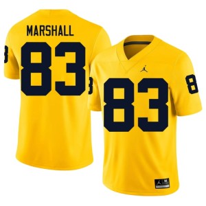 Maize College Football High School University of Michigan Wolverines #83 Men Zack Marshall Jerseys 577510-288