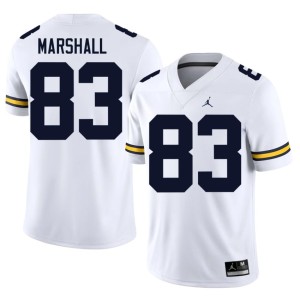White #83 Men Zack Marshall Michigan Alumni College Football Jersey 405894-387
