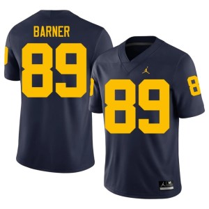 Navy Men College Football Game AJ Barner University of Michigan #89 Jersey 406579-849