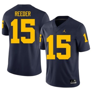 Navy Aden Reeder Michigan Wolverines NCAA College Football #15 Mens Jersey 795639-561