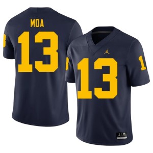 Navy MICH Aisea Moa Men's #13 Stitched College Football Jerseys 355449-739