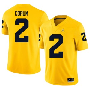 Maize Blake Corum Alumni Mens Wolverines #2 College Football Jersey 939269-129