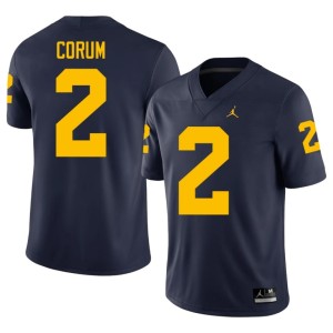 Navy Player U-M College Football Blake Corum Mens #2 Jersey 719641-424