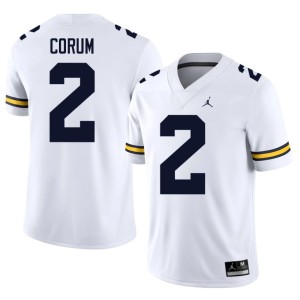 White #2 Blake Corum Men Replica MICH College Football Jersey 350245-680