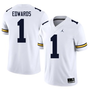 White College Football Men #1 Game Braylon Edwards Michigan Jerseys 994897-748