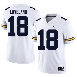 White Men Limited Colston Loveland #18 Michigan Wolverines College Football Jerseys 870071-995