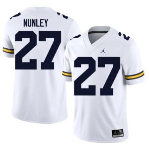 White College Football Mens Wolverines Ernest Nunley Stitched #27 Jerseys 661697-234