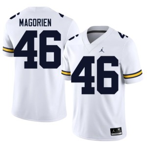 White College Football Stitched UMich #46 Men's Gavin Magorien Jerseys 692790-625
