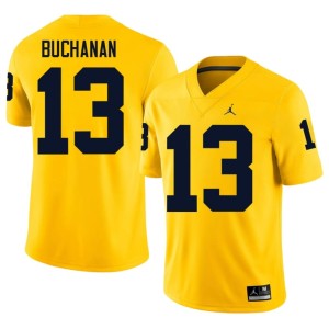 Maize JJ Buchanan #13 2026-27 College Football University of Michigan Men Jersey 926493-921