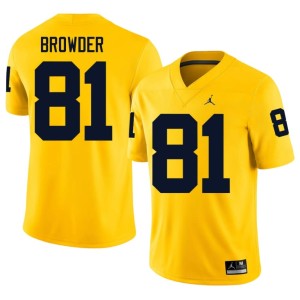 Maize Jamar Browder College Football U of M Men Embroidery #81 Jerseys 255107-946