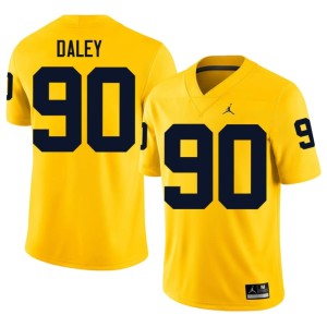 Maize College Football U-M Limited #90 Men's John Henry Daley Jersey 595378-517