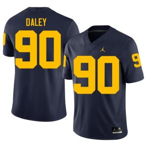 Navy College Football John Henry Daley 2026-27 Mens #90 U of M Jerseys 832787-645