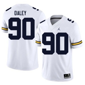 White John Henry Daley UMich 2026 #90 College Football Men Jersey 172114-700