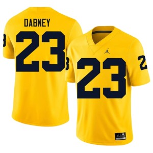 Maize Wolverines Markel Dabney College Football #23 High School Men Jerseys 666161-425