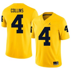 Maize Alumni #4 Michigan Nico Collins College Football Mens Jersey 858462-586