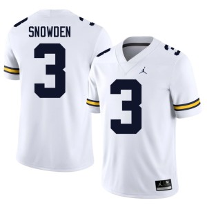 White College Football 2026-27 Smith Snowden Michigan Mens #3 Jersey 357474-591