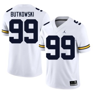 White University Michigan College Football #99 Mens Trey Butkowski Jersey 339233-601