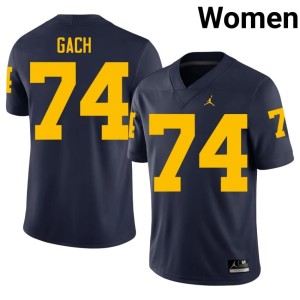 Navy University Women's College Football U-M Avery Gach #74 Jersey 356379-918