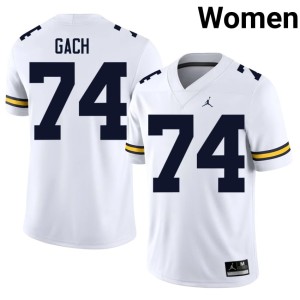 White Avery Gach College Football Women's Michigan NCAA #74 Jerseys 427973-758