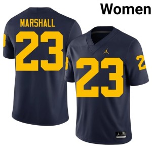 Navy College Football Womens MICH #23 Jordan Marshall 2026 Jerseys 806182-657