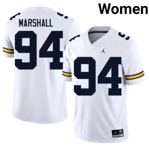 White Player U-M Nate Marshall College Football Women's #94 Jerseys 306367-167