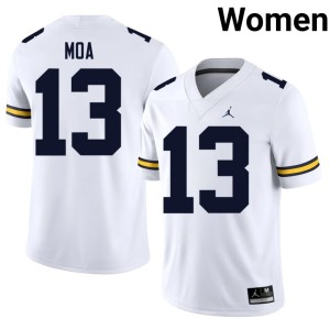 White College Football Womens University of Michigan NCAA #13 Aisea Moa Jerseys 497932-831