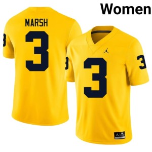 Maize High School College Football #3 Michigan Andrew Marsh Women Jersey 174953-512