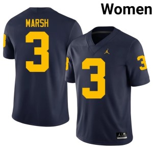 Navy College Football Andrew Marsh U-M #3 Womens 2026 Jersey 560654-903