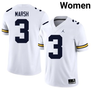 White College Football Limited Women Andrew Marsh #3 University of Michigan Jersey 578850-473