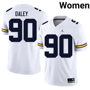 White Women John Henry Daley U-M College Football 2026-27 #90 Jersey 548878-869